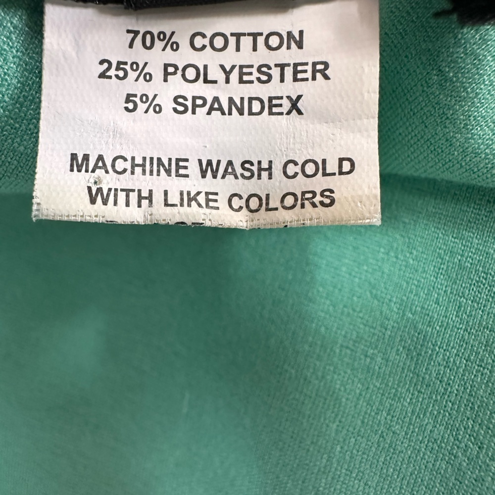 Mint Green Fit-and-Flare Dress with Gingham Collar - Picture 6 of 7